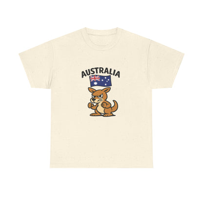 Australian Kangaroo Tee with Flag