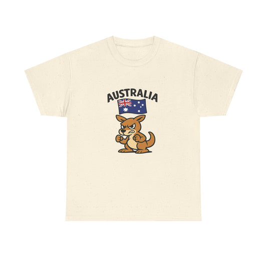 Australian Kangaroo Tee with Flag