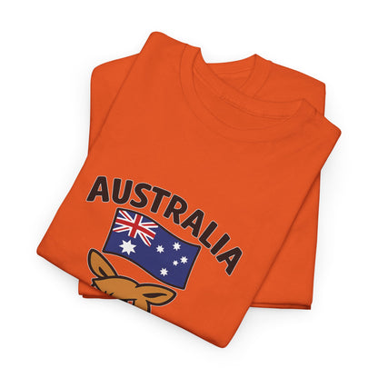 Australian Kangaroo Tee with Flag
