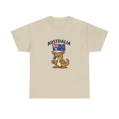 Australian Kangaroo Tee with Flag