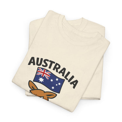 Australian Kangaroo Tee with Flag