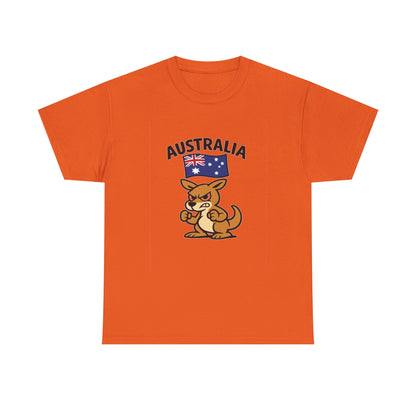 Australian Kangaroo Tee with Flag